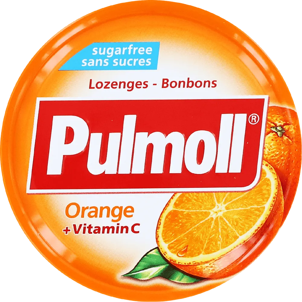 Orange flavored drops “Pulmoll” 45g