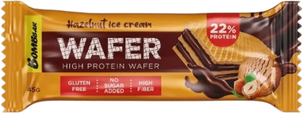 Protein wafer with hazelnut ice cream flavor "Bombbar" 45g
