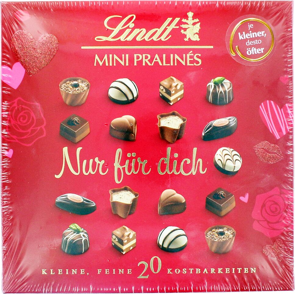 Набор шоколадных конфет "Lindt Mini Pralines" 100г  