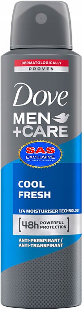 Հակաքրտինքային աէրոզոլային միջոց «Dove Men+Care Cool Fresh» 250մլ
