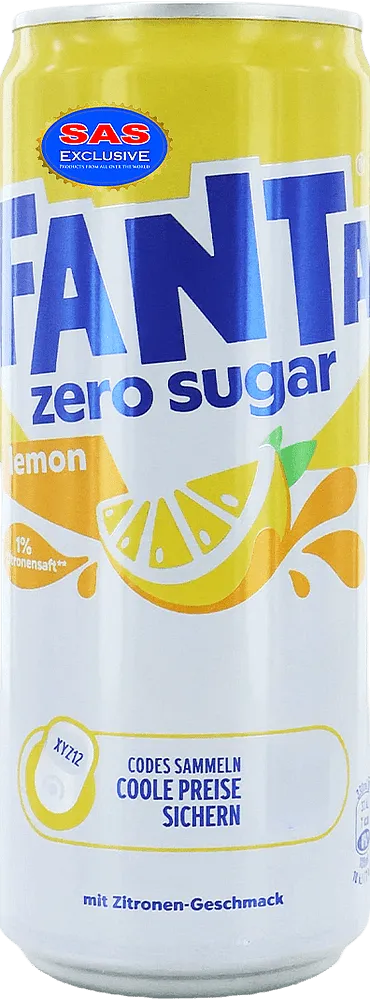 Զովացուցիչ գազավորված ըմպելիք կիտրոնի «Fanta Lemon Zero» 0․33լ