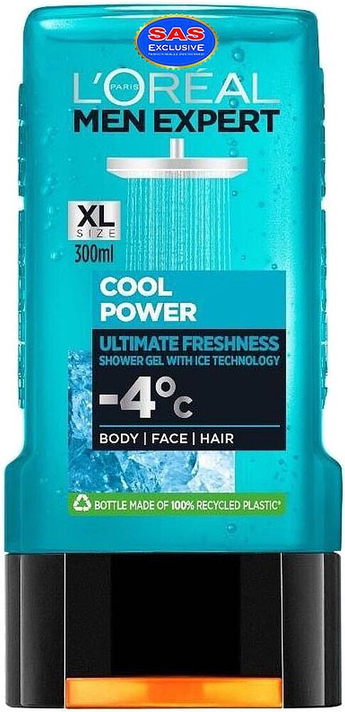 Shower gel "LOreal Men Expert Cool Shower" 300ml