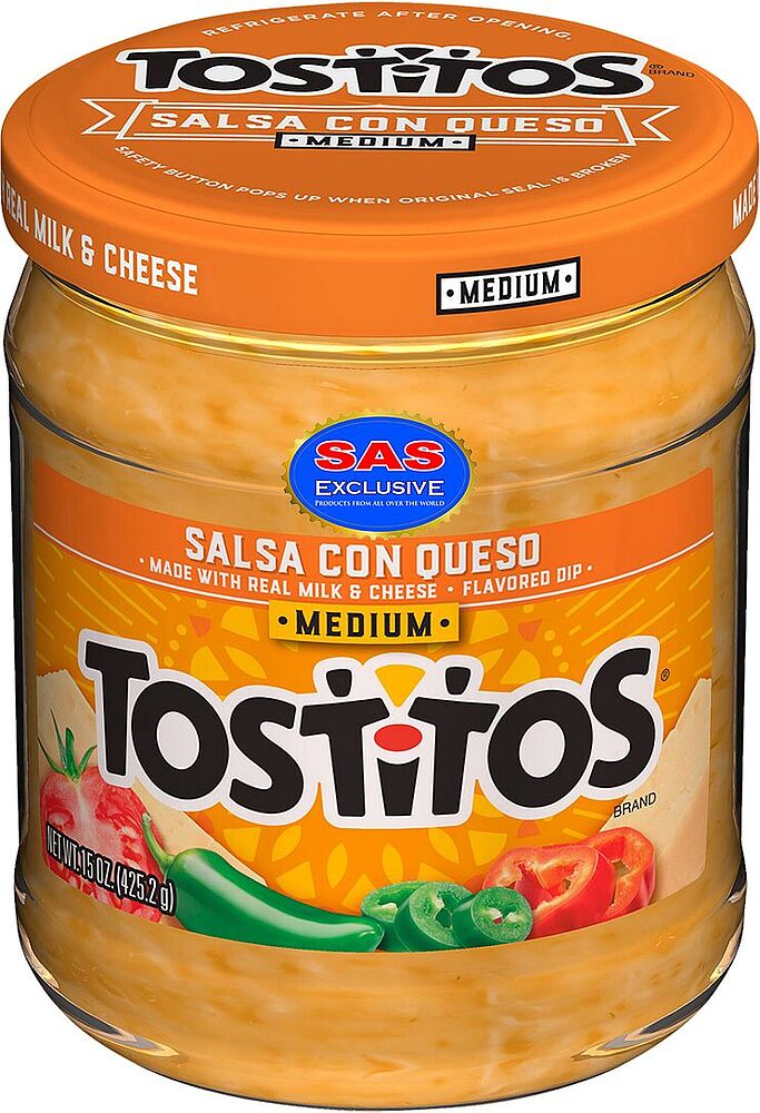 Սոուս սալսա պանրով «Tostitos Salsa Medium» 425.2գ