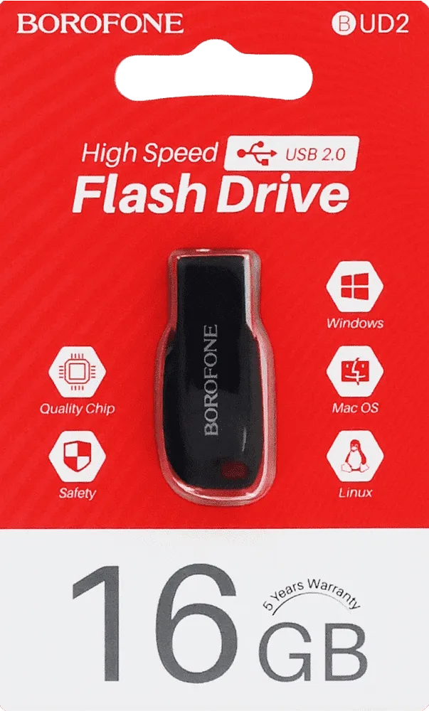 Ֆլեշ-կրիչ «Borofone 16GB BUD2»
