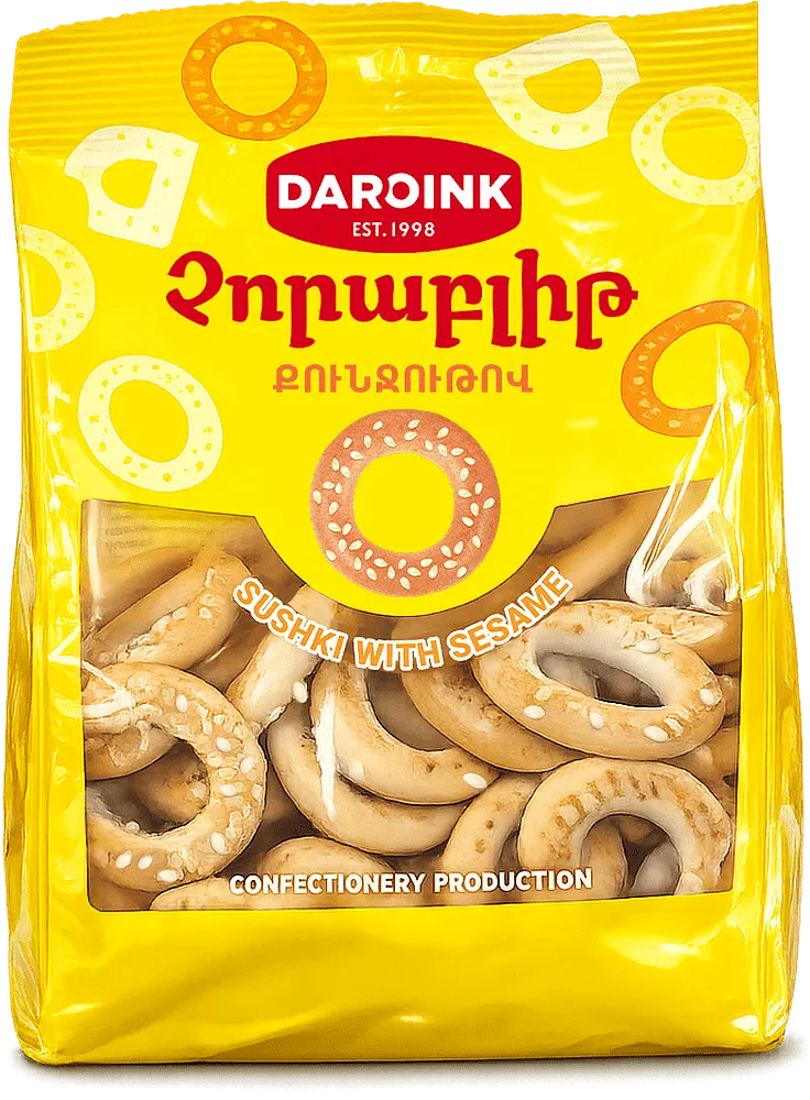 Չորաբլիթ քունջութով «Դարոյնք» 200գ
