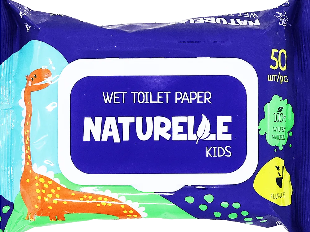 Kids wet toilet paper "Naturelle Kids" 50 pcs
