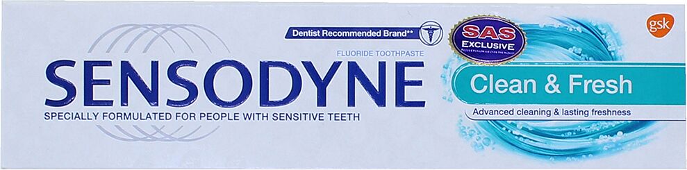 Паста зубная "Sensodyne Clean & Fresh" 75мл