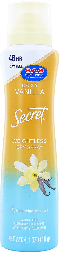 Antiperspirant-deodorant "Secret Cozy Vanilla" 116g

