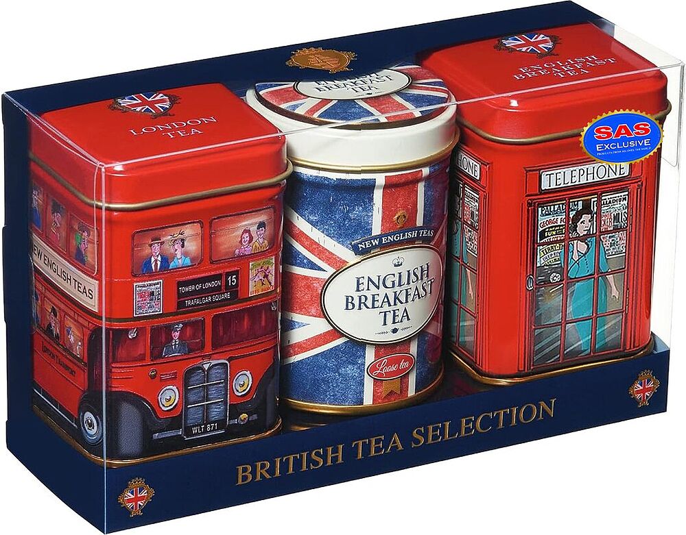 Թեյերի հավաքածու «New English Teas British Tea Selection» 3 հատ
