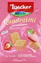 Wafer with strawberry cream "Loacker Quadratini Strawberry" 250g
