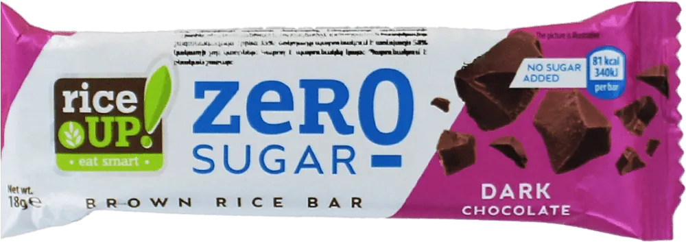 Bar with dark chocolate "Rice up" 18g