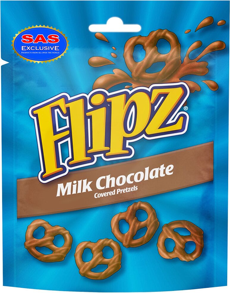 Փրեցելներ շոկոլադապատ «Flipz» 90գ
