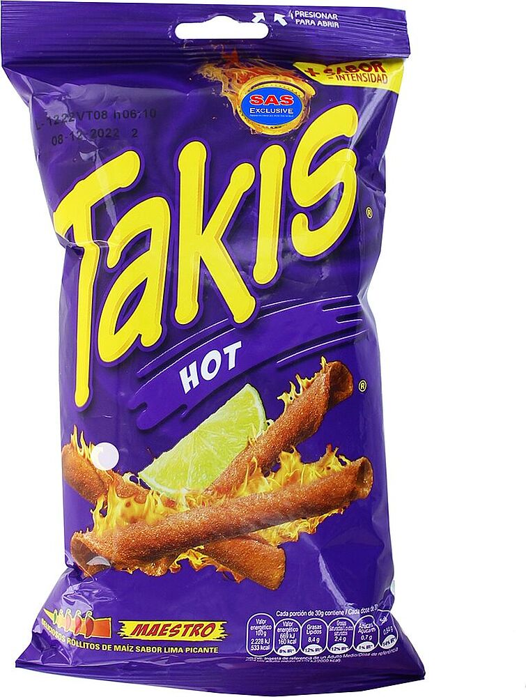 Chips "Takis" 90g Lime
