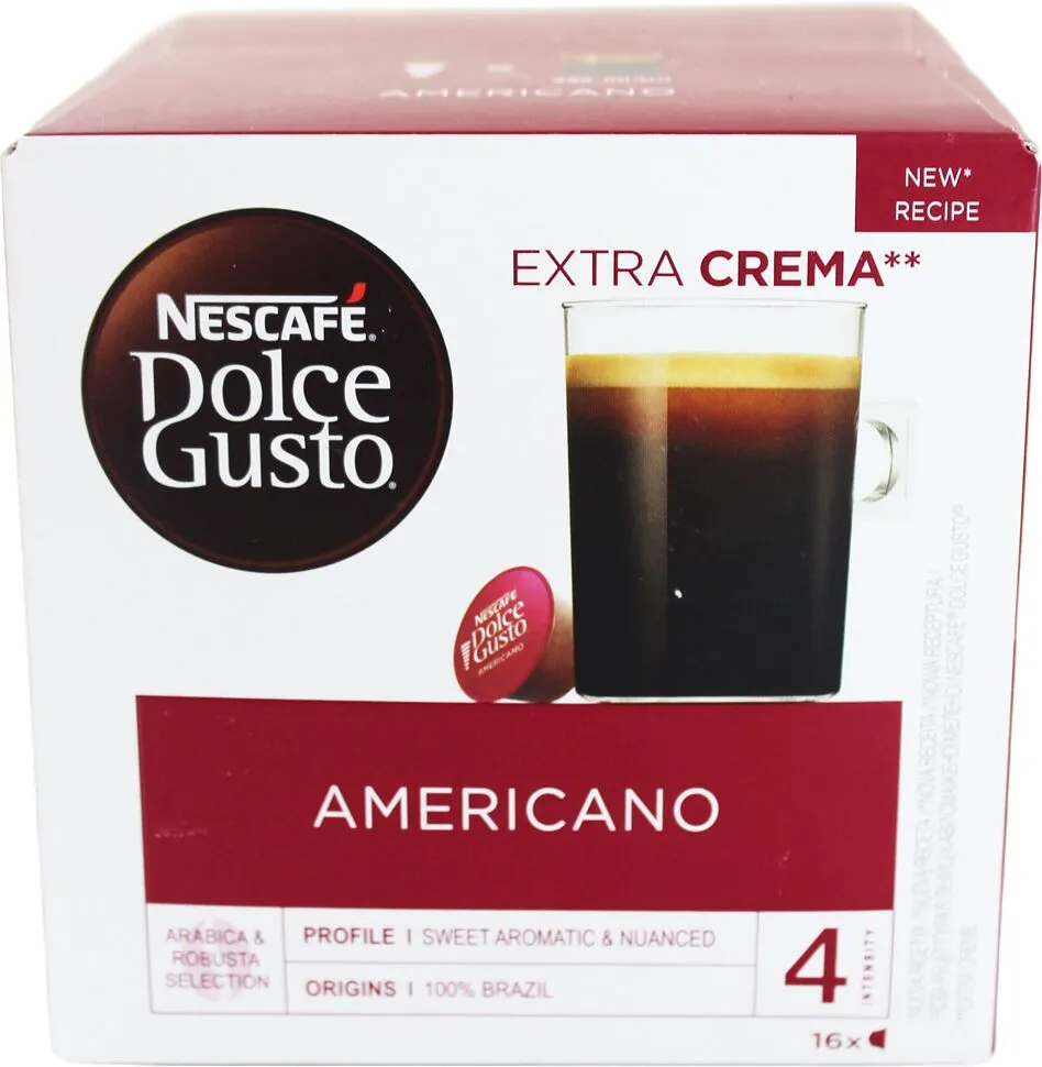 Պատիճ սուրճի «Nescafe Dolce Gusto Americano» 16հատ, 136գ
