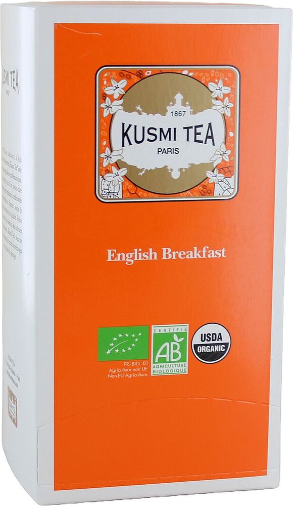 Чай черный "Kusmi English Breakfast Organic" 25*2г