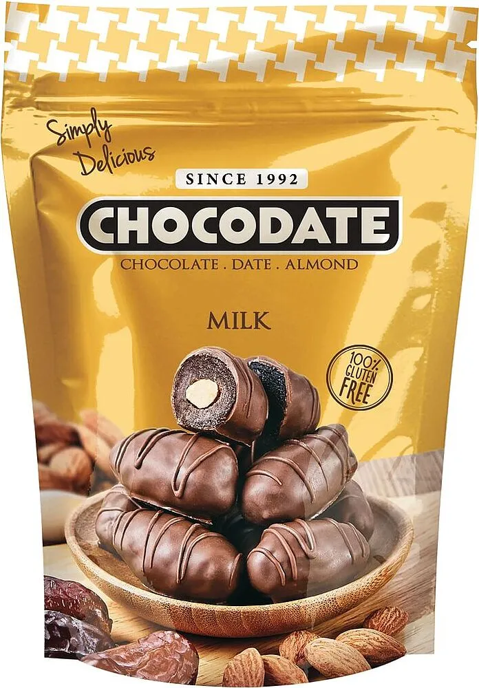 Date in chocolate "Chocodate Milk" 250g
