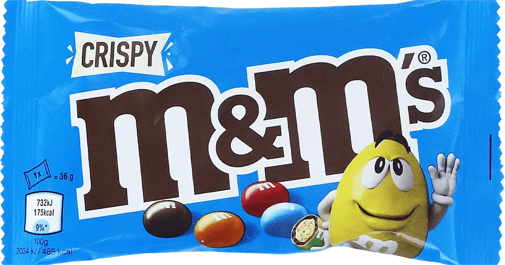 Шоколадное драже "M&M's Crispy" 36г