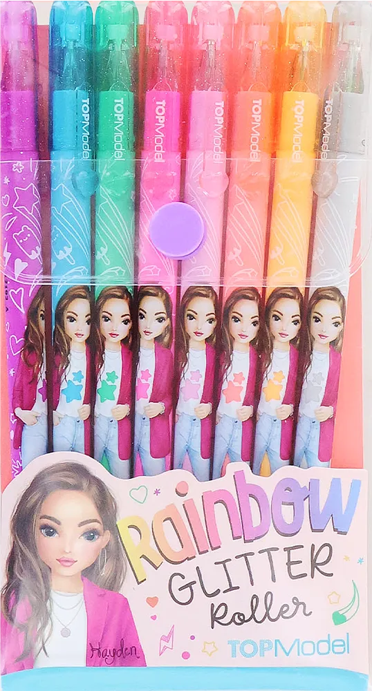 Գրիչ գունավոր «Top Model Rainbow Glitter» 8 հատ
