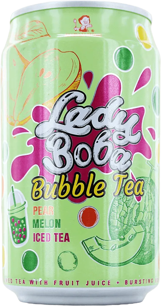 Pear & melon flavored ice tea "Madam Hong Lady Boba" 320ml