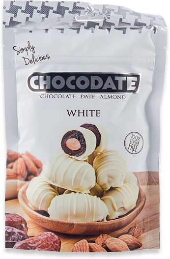 Date in chocolate "Chocodate White" 100g
