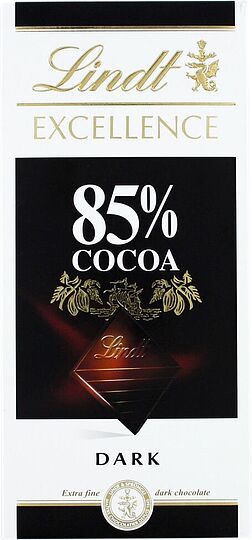 Շոկոլադե սալիկ դառը «Lindt Excellence 85%» 100գ 