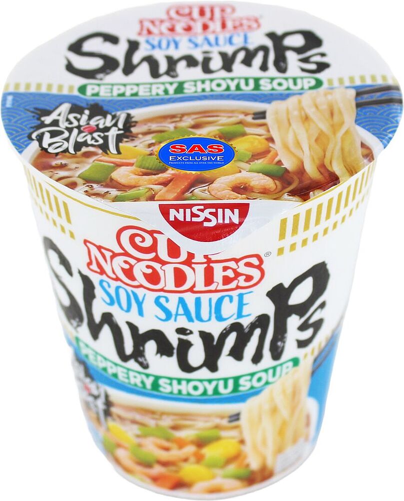Noodles "Nissin" 65g Shrimp
