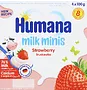 Աղանդեր կաթնային բանանի «Humana Milk Minis Strawberry» 4*100գ