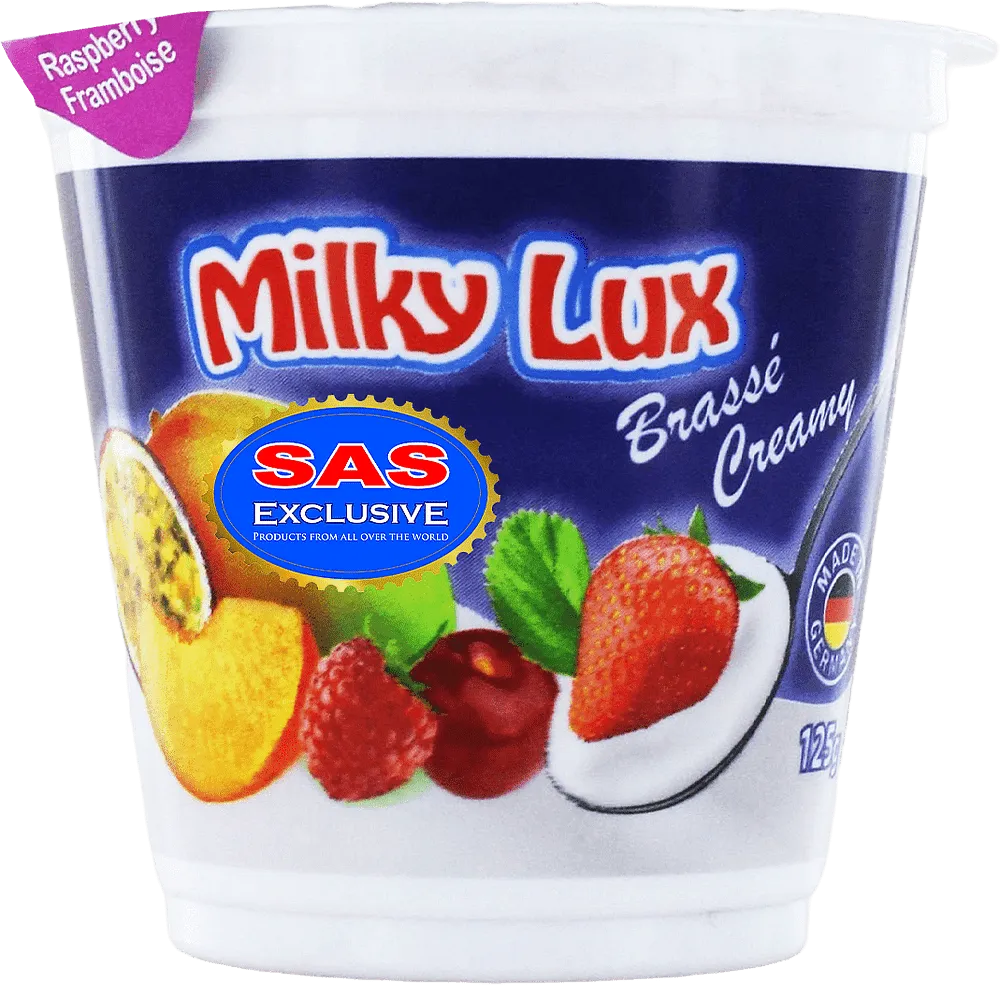 Milk dessert with raspberry flavour "Milky Lux Raspberry" 125g
