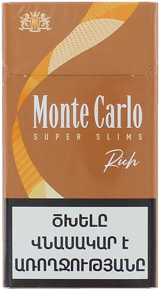 Cigarettes ''Monte Carlo Super Slims Rich