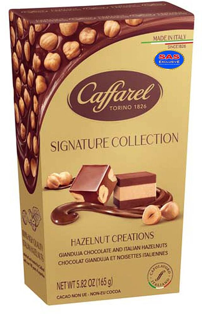 Շոկոլադե կոնֆետների հավաքածու «Caffarel Hazelnut Creations Signature» 165գ
