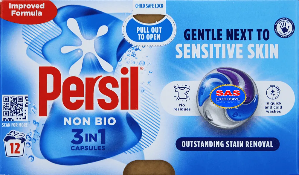 Universal washing capsules "Persil Non Bio 3 in1" 12 pcs.
