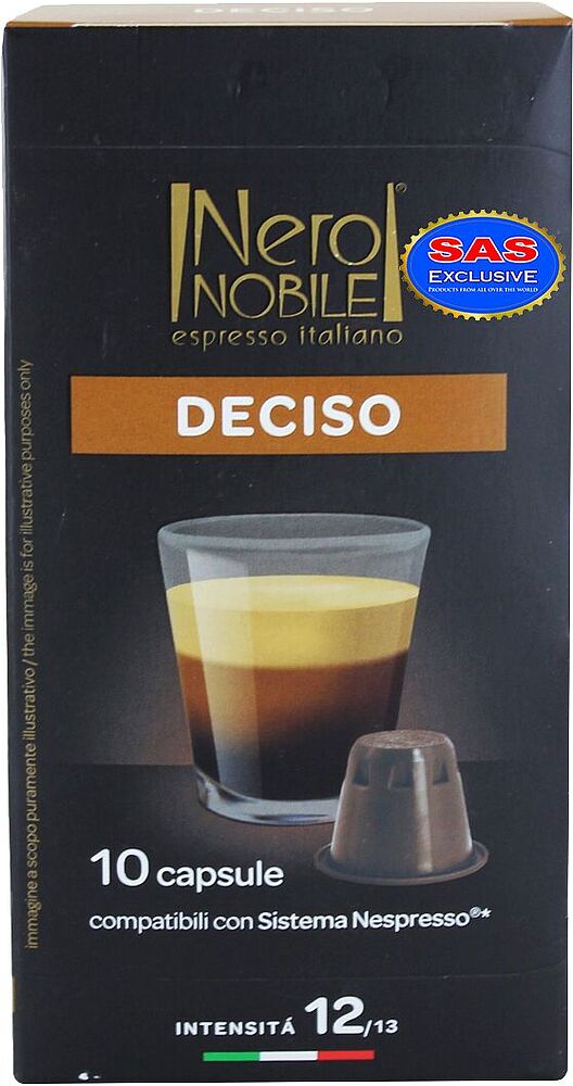 Coffee capsules "Nero Nobile Espresso Deciso" 56g
