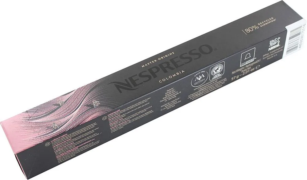 Coffee capsules "Nespresso Colombia" 10pcs, 57g
