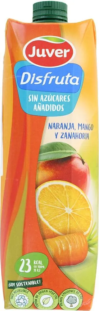 Orange, mango & carrot juice "Juver" 1l
