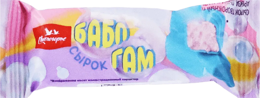 Curd cheese with bubble gum flavor "Svitlogorye" 40g
