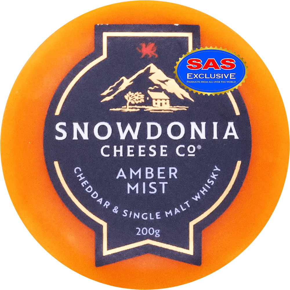 Cheddar cheese with whiskey "Snowdonia Cheese Amber Mist" 200g