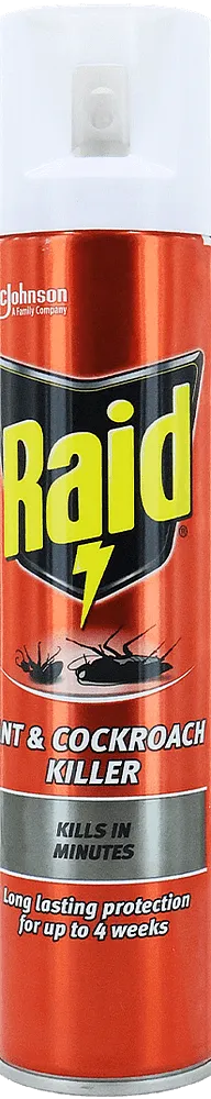 Միջատների դեմ աէրոզոլ «Raid Ant & Cockroach» 300մլ
