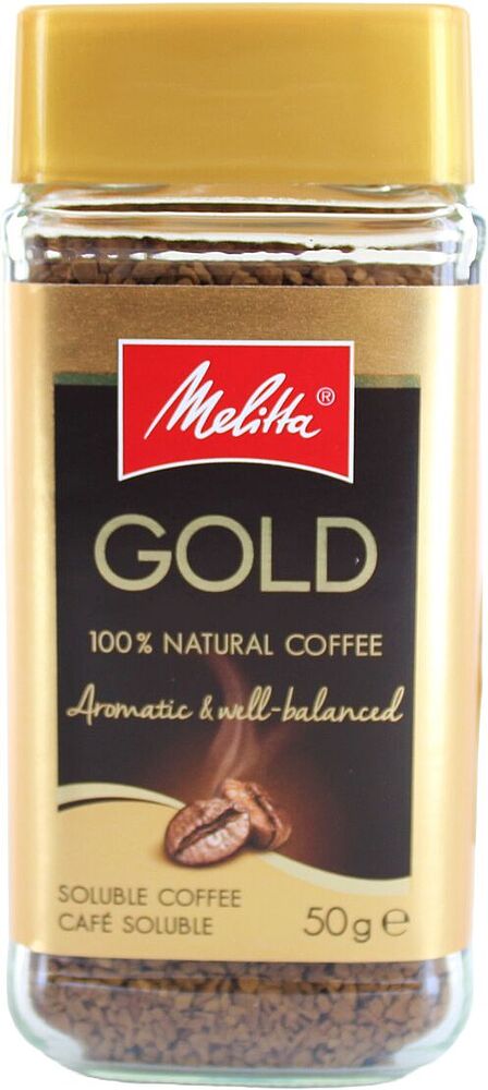 Instant coffee "Melitta Gold" 50g
