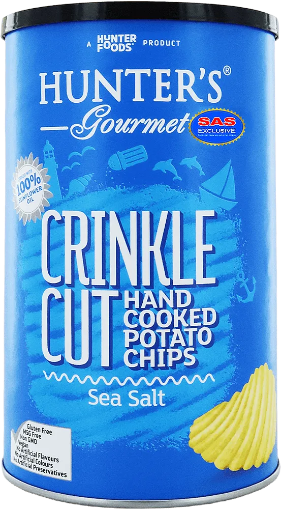 Salty chips "Hunter’s Gourmet Sea Salt" 140g