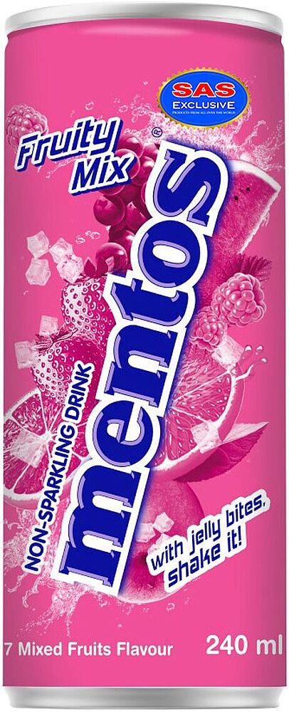 Non-carbonated drink "Mentos" 240ml Fruity
