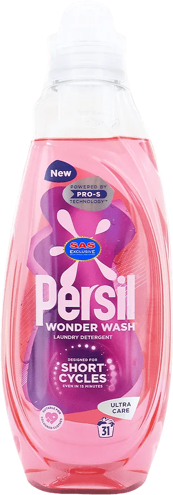 Гель для стирки для цветного "Persil Wonder Wash Short Cycles" 837мл 