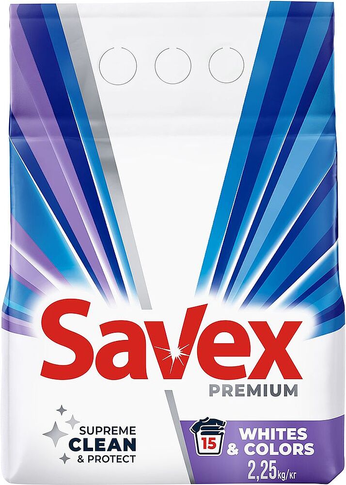 Լվացքի փոշի «Savex Tiara Flowers» 2.25կգ Ունիվերսալ