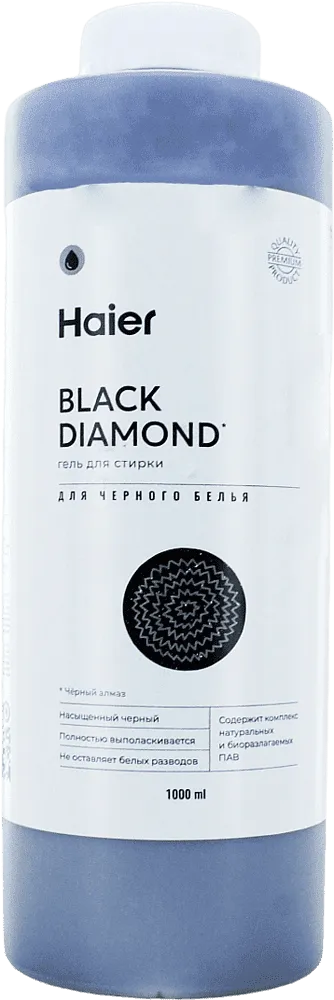Black washing gel "Haier Black Diamond" 1000ml
