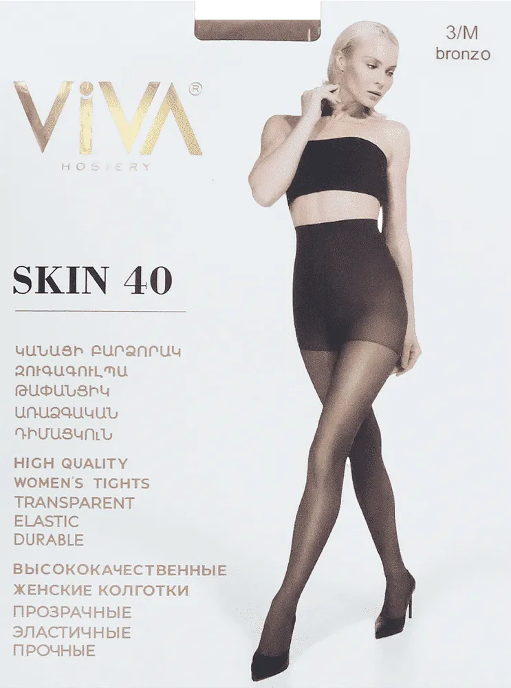 Զուգագուլպա բրոնզագույն «Viva Skin 40 Den 3-M»