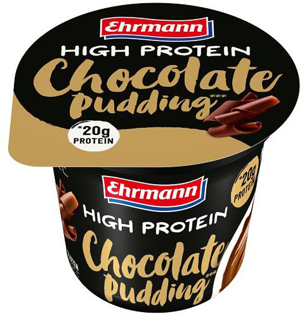 Пудинг шоколадный "Ehrmann High Protein" 200г, жирность: 1.5%
