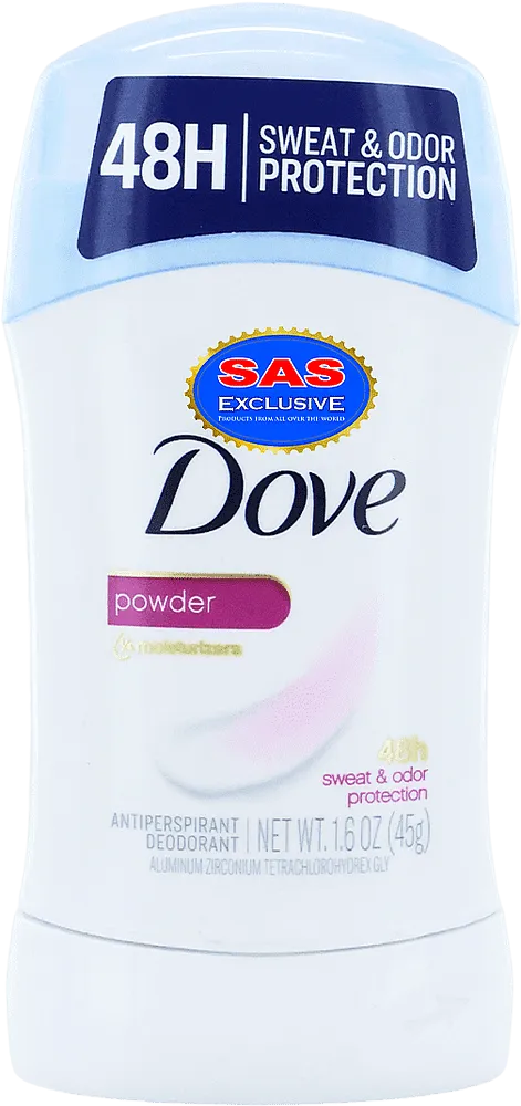 Հակաքրտինքային միջոց-սթիք «Dove Powder» 45գ
