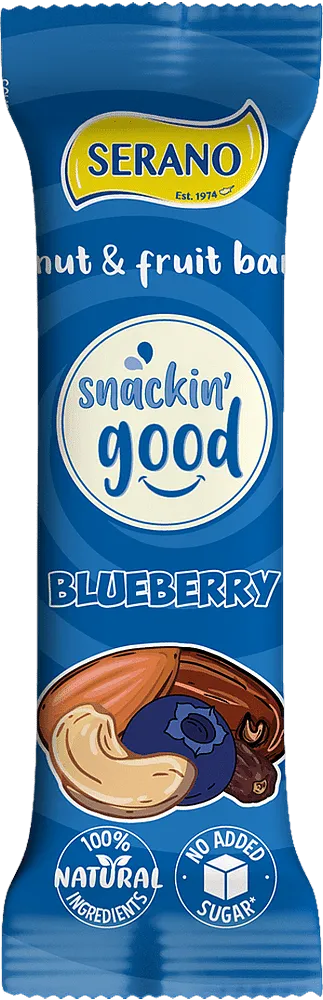 Blueberry & nut bar "Serano Snackin Good Blueberry" 35g