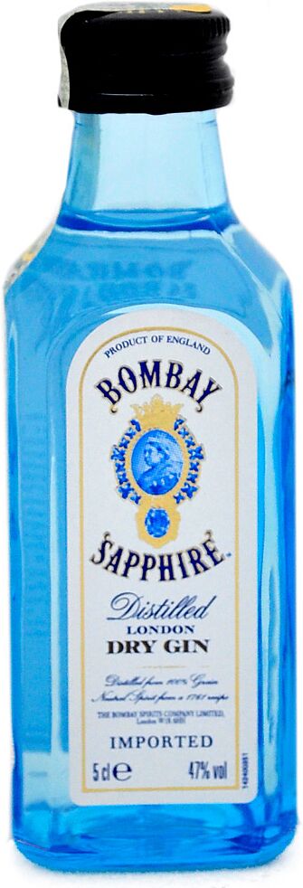 Джин "Bombay Sapphire" 0.05л 