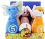 Soft toy "Mankan Bowling" 6 pcs