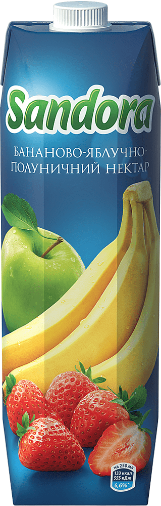 Juice "Sandora Mixx'' 1l Banana, apple & strawberry